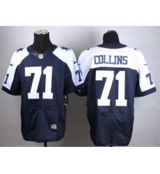 nike nfl jerseys dallas cowboys 71 collins blue[Elite thankgivings]