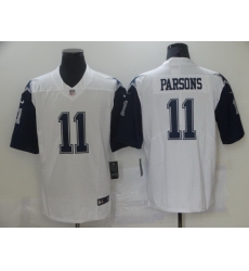 Youth Nike Dallas Cowboys Micah Parsons #11 White Thanksgiven Stitched NFL Jersey