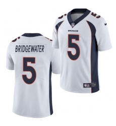 Men's Teddy Bridgewater Denver broncos White Vapor Limited jersey