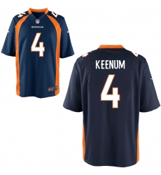 Nike Broncos #4 Case Keenum Navy Elite Jersey