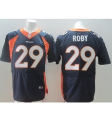 Nike Denver Broncos 29 Bradley Roby Blue Elite NFL Jersey