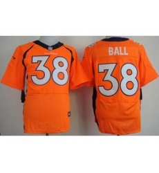 Nike Denver Broncos 38 Montee Ball Orange Elite NFL Jersey