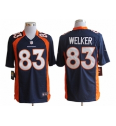 Nike Denver Broncos 83 Wes Welker Blue Game NFL Jersey