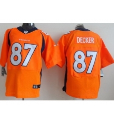 Nike Denver Broncos 87 Eric Decker Orange Elite NFL Jersey