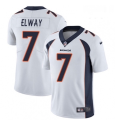 Youth Nike Denver Broncos 7 John Elway White Vapor Untouchable Limited Player NFL Jersey