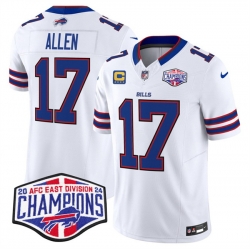 Men Detroit Lions 5 David Montgomery Blue 2024 NFC North Champions 90th Anniversary Patch F U S E  Vapor Limited Stitched Jersey