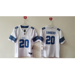 Women Detroit Lions 20 Barry Sanders White 2024 F U S E  Vapor Limited Stitched Jersey 28Run Smaller 29