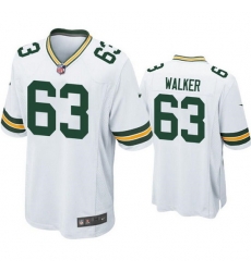 Men Green Bay Packers 63 Rasheed Walker White Stitched Football Jersey