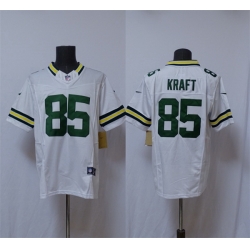 Men Green Bay Packers 85 Tucker Kraft White Vapor 2025 F U S E  Limited Stitched Football Jersey Men Green Bay Packers 85 Tucker Kraft White Vapor 2025 F U S E  Limited Stitched Football Jersey