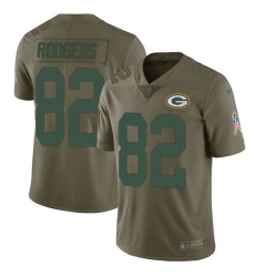 Youth Nike Packers #82 Richard Rodgers Olive Stitched NFL Limited 2017 Salute to Service Jersey