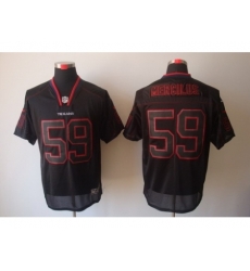 Nike Houston Texans 59 Whitney Mercilus Black Elite Lights Out NFL Jersey