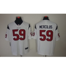 Nike Houston Texans 59 Whitney Mercilus White LIMITED NFL Jersey