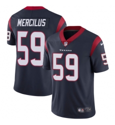 Nike Texans #59 Whitney Mercilus Navy Blue Team Color Mens Stitched NFL Vapor Untouchable Limited Jersey