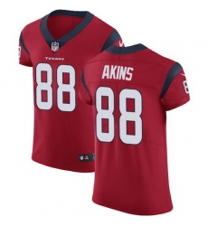 Nike Texans 88 Jordan Akins Red Alternate Men Stitched NFL New Elite Jersey