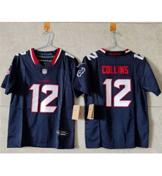 Women Houston Texans 12 Nico Collins White 2024 F U S E Vapor Stitched Jersey   1 Women Houston Texans 12 Nico Collins White 2024 F U S E Vapor Stitched Jersey   1