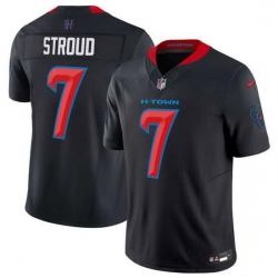 Women Houston Texans 7 C J  Stroud Navy 2024 2nd Alternate F U S E Vapor Stitched Jersey