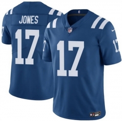Men Indianapolis Colts 17 Daniel Jones Blue Vapor Limited Stitched Football Jersey Men Indianapolis Colts 17 Daniel Jones Blue Vapor Limited Stitched Football Jersey