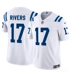 Men Indianapolis Colts 17 Philip Rivers White 2025 F U S E  Vapor Limited Stitched Football Jersey