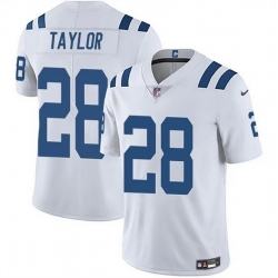 Men Indianapolis Colts 28 Jonathan Taylor White Vapor Limited Stitched Football Jersey Men Indianapolis Colts 28 Jonathan Taylor White Vapor Limited Stitched Football Jersey
