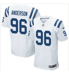 Nike Indianapolis Colts #96 Henry Anderson White Mens Stitched NFL Elite Jersey