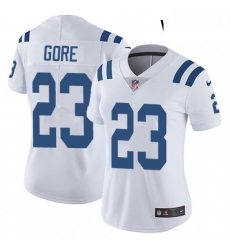 Womens Nike Indianapolis Colts 23 Frank Gore White Vapor Untouchable Limited Player NFL Jersey