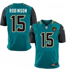 Men Nike Jacksonville Jaguars 15 Allen Robinson Teal Green Team Color Vapor Untouchable Elite Player NFL Jersey