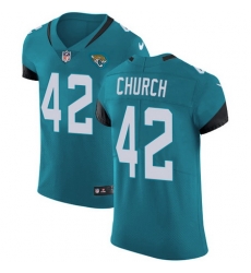 Nike Jaguars #42 Barry Church Teal Green Team Color Mens Stitched NFL Vapor Untouchable Elite Jersey