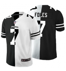 Nike Jaguars 7 Nick Foles Black And White Split Vapor Untouchable Limited Jersey