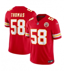 Men  Kansas City Chiefs 58 Derrick Thomas Red 2024 F U S E Vapor Untouchable Limited Stitched Football Jersey