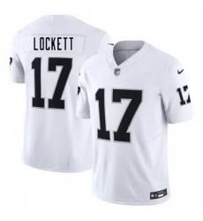 Men Las Vegas Raiders 17 Tyler Lockett White 2025 F U S E  Vapor Untouchable Limited Stitched Football Jersey