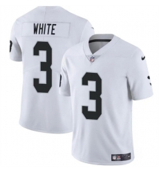 Men Las Vegas Raiders 3 Zamir White White 2024 Vapor Stitched Football Jersey