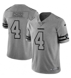 Nike Raiders 4 Derek Carr 2019 Gray Gridiron Gray Vapor Untouchable Limited Jersey