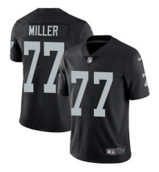 Nike Raiders #77 Kolton Miller Black Team Color Mens Stitched NFL Vapor Untouchable Limited Jersey