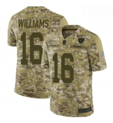 Raiders 16 Tyrell Williams Camo Men Stitched Football Limited 2018 Salute To Service Jersey