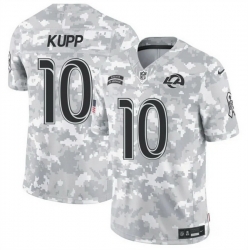 Men Los Angeles Rams 10 Cooper Kupp 2024 F U S E Arctic Camo Salute To Service Limited Stitched Football Jersey