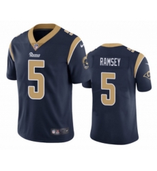 Men Los Angeles Rams 5 Jalen Los Angeles Ramsey Navy Vapor Untouchable Limited Stitched Jersey