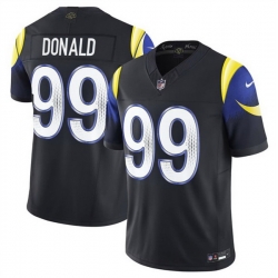 Men Los Angeles Rams 99 Aaron Donald Black 2025 F U S E Rivalries Vapor Limited Stitched Football Jersey Men Los Angeles Rams 99 Aaron Donald Black 2025 F U S E Rivalries Vapor Limited Stitched Football Jersey