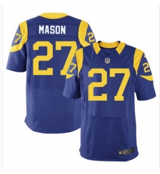 Nike Rams #27 Tre Mason Royal Blue Alternate Mens Stitched NFL Elite Jersey