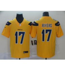 Nike Chargers 17 Philip Rivers Gold Inverted Legend Limited Jersey