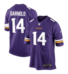 Men Minnesota Vikings 14 Sam Darnold Purple Vapor Untouchable Limited Stitched Jersey