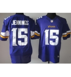 Nike Minnesota Vikings 15 Greg Jennings Purple Elite NFL Jersey