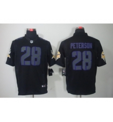 Nike Minnesota Vikings 28 Adrian Peterson Black Limited Impact NFL Jersey