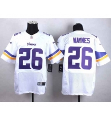 nike nfl jerseys minnesota vikings 26 waynes white[Elite][waynes]