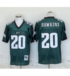 Men Philadelphia Eagles 20 Brian Dawkins Green Stitched Football Jersey