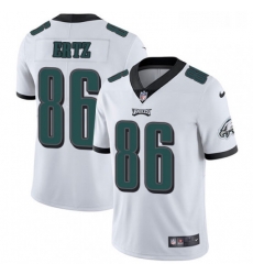 Mens Nike Philadelphia Eagles 86 Zach Ertz White Vapor Untouchable Limited Player NFL Jersey