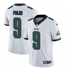 Mens Nike Philadelphia Eagles 9 Nick Foles White Vapor Untouchable Limited Player NFL Jersey