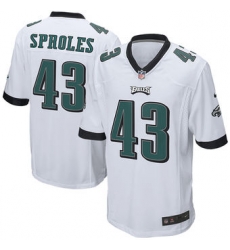 Mens Philadelphia Eagles Darren Sproles Nike White Alternate Game Jersey