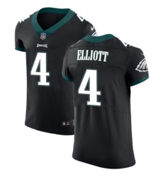 Nike Eagles #4 Jake Elliott Black Alternate Mens Stitched NFL Vapor Untouchable Elite Jersey