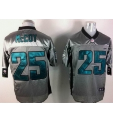 Nike Philadelphia Eagles 25 LeSean McCoy Grey Shadow Elite NFL Jersey