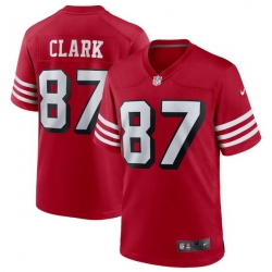 Men San Francisco 49ers Dewight Clark #87 New Red 2025 F U S E Vapor Untouchable Limited Stitched Football Jersey